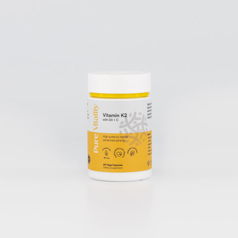 Vitamin K2 with D3 + C - Pure Vitality Limited